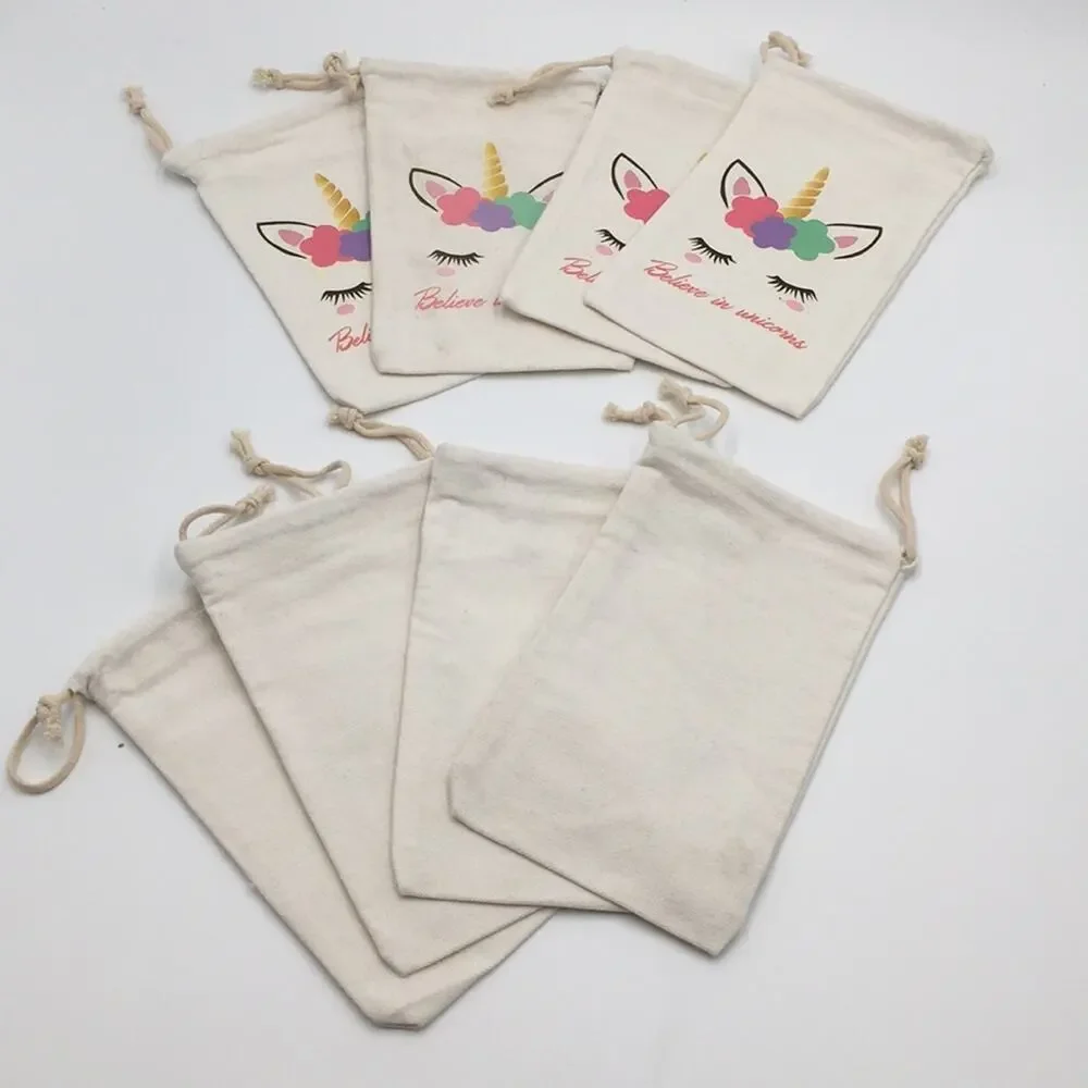 Girls unicorn Party Favors bags set 8 NEW pretty